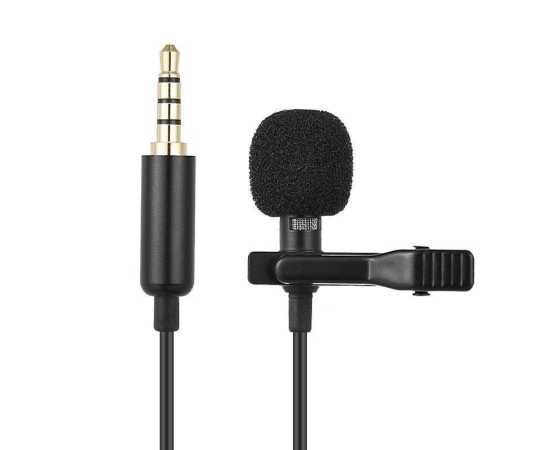 Generic 3.5mm Clip Microphone Collar Mike for Voice Recording