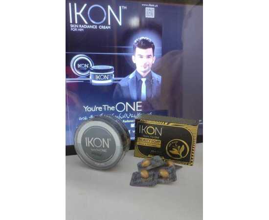 Ikon Men's Cream With Glowing Soap & Vitamin E Capsules - Pack of 3