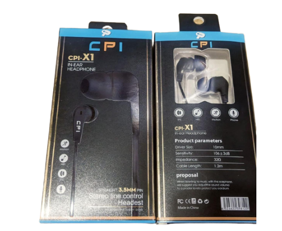 Super Bass Cpi X1 Handsfree - Black