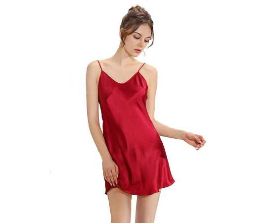Silk Nightwear Short Nighty For Women