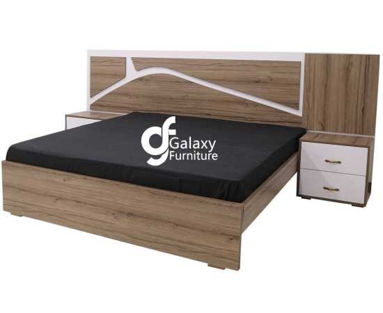 Gabroo Stylish  double Bed with side table
