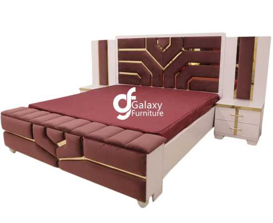 Dulhan Stylish double Bed with side tables