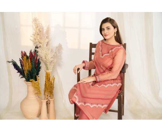 Enchanted Glow - Winter Collection Digital Printed 2 PCS Women Stitch Suit