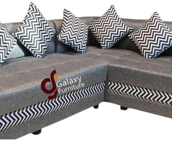 Shaggy L-Shape Sofa 5 seater