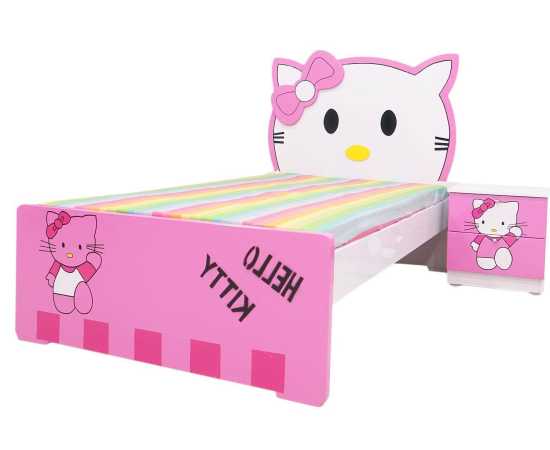 Hello Kitty Kids Bed with side table