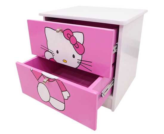 Hello Kitty Kids Bed with side table