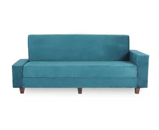 Galaxy D-Dot Mate Green velvet 02 Sofa cum Bed with Matching Table Diamond Supreme Foam