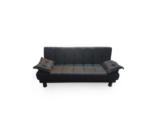 Black Sofa Cum bed fabric imported Black Jute length 6 ft and height 18 inches from ground