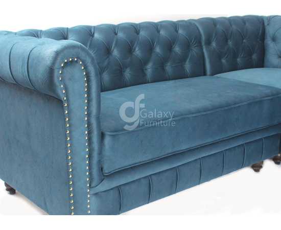 Galaxy L-Shape Sofa Moline 5 seater Full Tufted