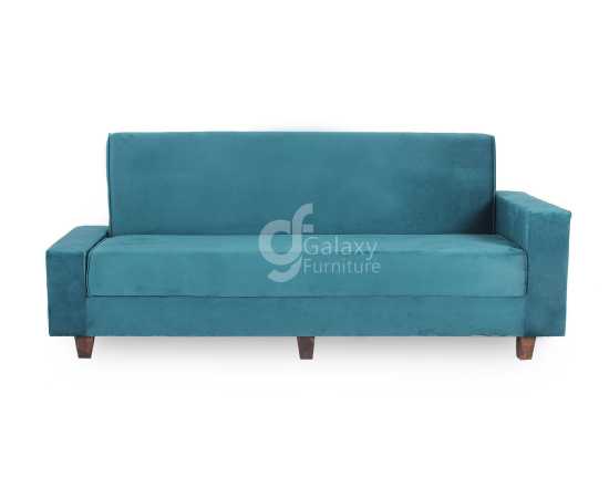 Sofa Cum Bed Imported Velvet Fabric Green Color