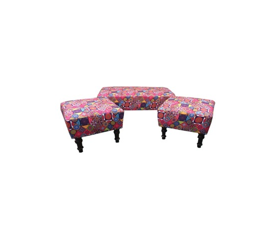 Modern 4 Seater  Puffy Sets 3D Fabric Print