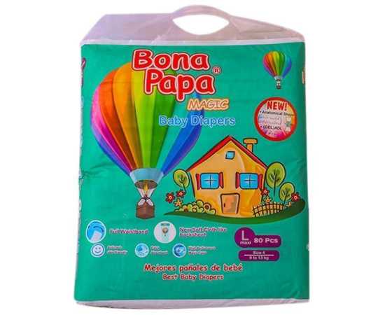 Bona Papa Diapers Size No 4 Large 9-13KG - Pack of 80 Pcs