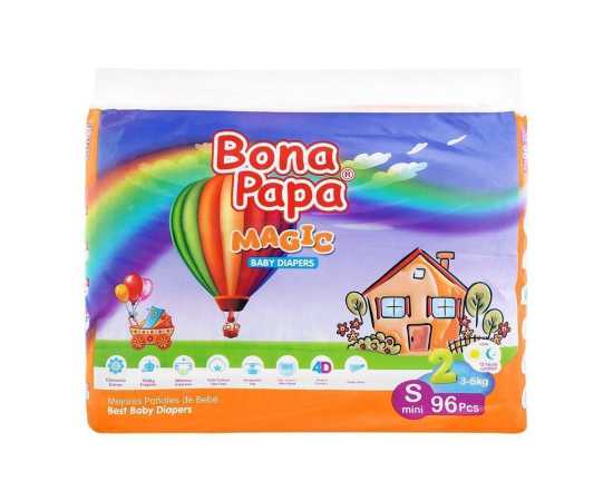 Pack Of 2 Bona Papa Mini Baby Diapers Small - 96 PCS