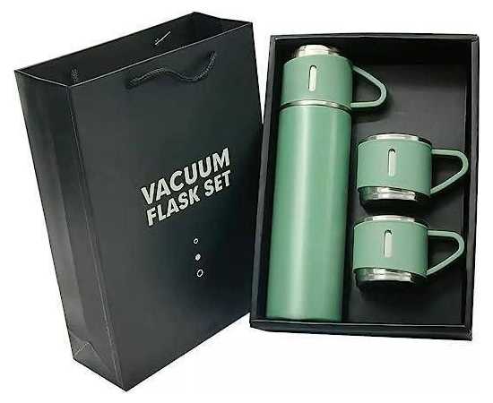 Stainless Steel Thermo 500ml/16.9oz - Green