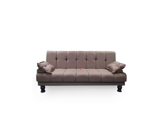 Galaxy Sofa Cum Bed Imported Jute Fabric Brown Colour Armless Compact Living Spaces
