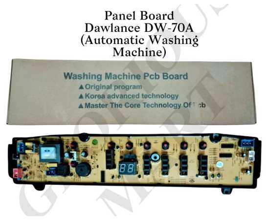Automatic Panel Board Dw-70A Dawlance Washing Machine Parts - Pba-17