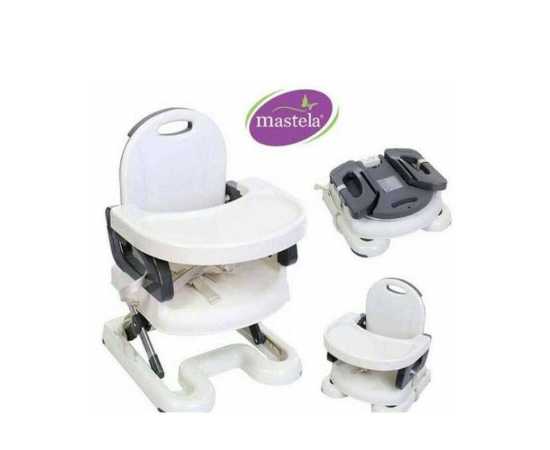 Mastela Fold Up Adjustable/Portable Booster Seat (Gray)