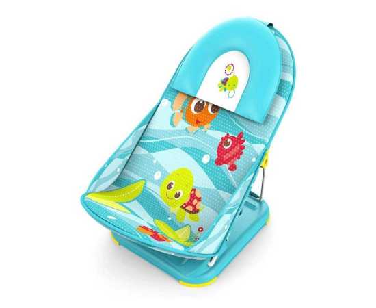 Mastela Baby Bather With Head Support Cushion (Foldable And Washable)