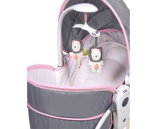 Mastela 5 In 1 Rocker, Bouncer Chair With Removable Bassinet 6033 (Purple)