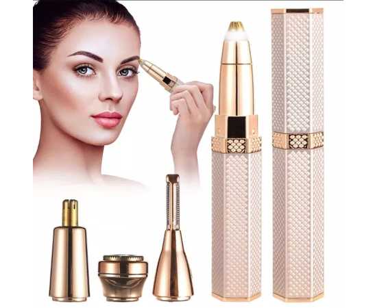 4 In 1 Facial Electric Shaver Kit For Women