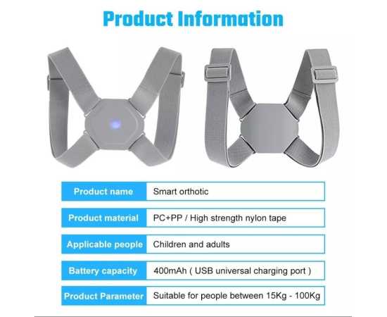 Adjustable Posture Corrector Upper Back Belt For Unisex