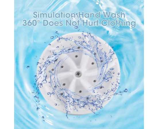 Mini USB Rotating Washing Machine Turbine
