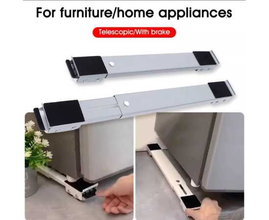 1 Pair Heavy Duty Telescopic Washing Machine Refrigerator Appliance Mover Tool