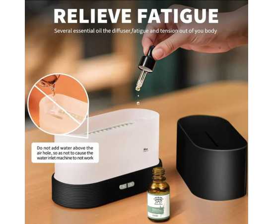 Simulation Colorful Flame Air Humidifier With LED Lighting