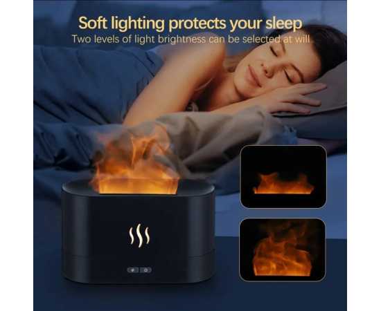 Simulation Colorful Flame Air Humidifier With LED Lighting
