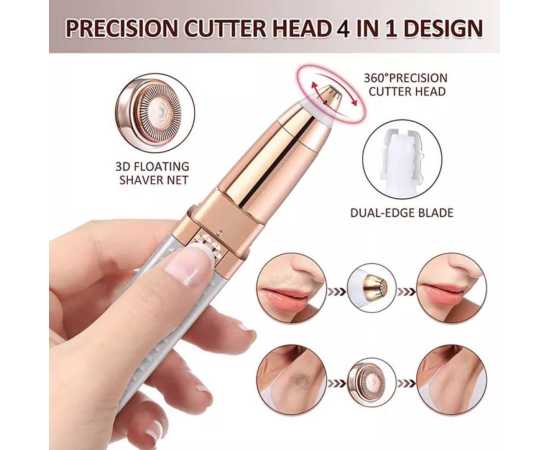 4 In 1 Facial Electric Shaver Kit For Women