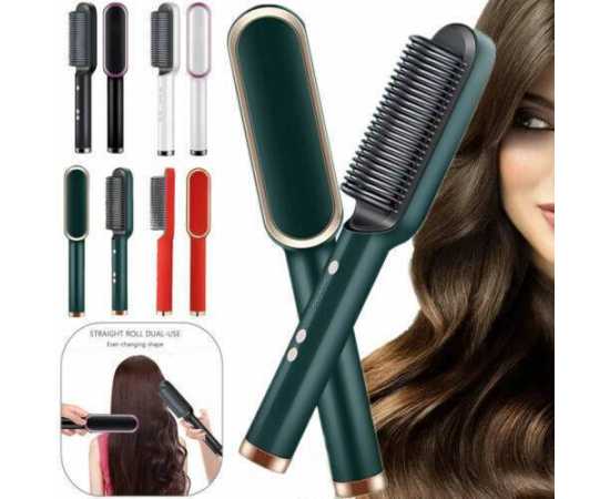 Anti-Scald Hair Straightener Brush - 1 Piece