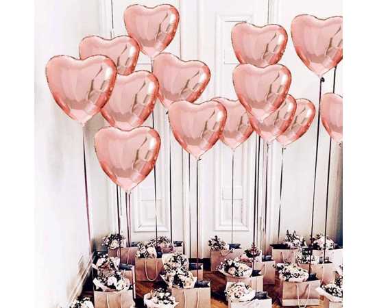 5 Pcs Hearts For Valentine & Special Party Balloons