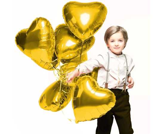 5 Pcs Hearts For Valentine & Special Party Balloons