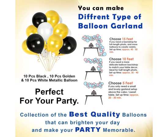 Rose Gold Birthday Decoration Balloons Set