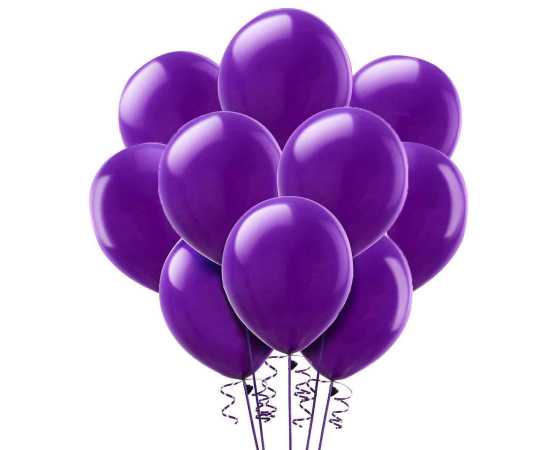 Golden & Purple Birthday Theme Balloons SetGolden & Purple Birthday Theme Balloons Set