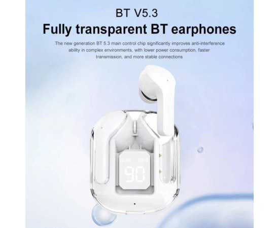 Air 31 Wireless Transparent Earbuds with Deep Bass