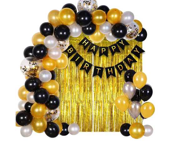 Happy Birthday Theme Balloons Set For Home Decors