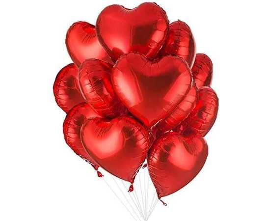 5 Pcs Hearts For Valentine & Special Party Balloons