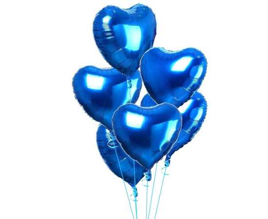 5 Pcs Hearts For Valentine & Special Party Balloons