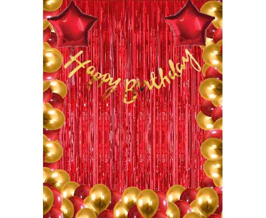 Swanky Birthday Decorations Theme Balloons Set