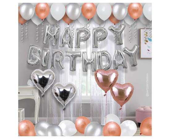 Charming Happy Birthday Theme Balloons Set
