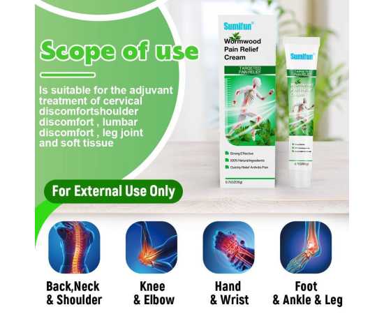 Sumifun Wormwood Joint & Arthritis Pain Relief Cream