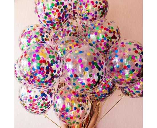 Amazing Happy Birthday Theme Confetti Balloons Set
