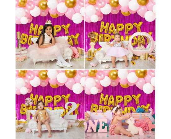 Happy Birthday Decorations Letter Foil Balloons Set