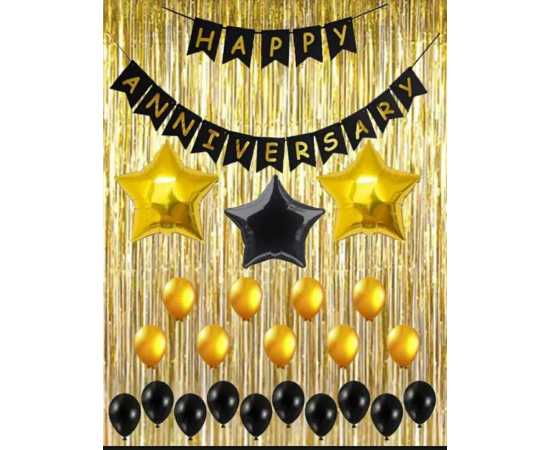 Happy Anniversary Red & Yellow Decoration Set