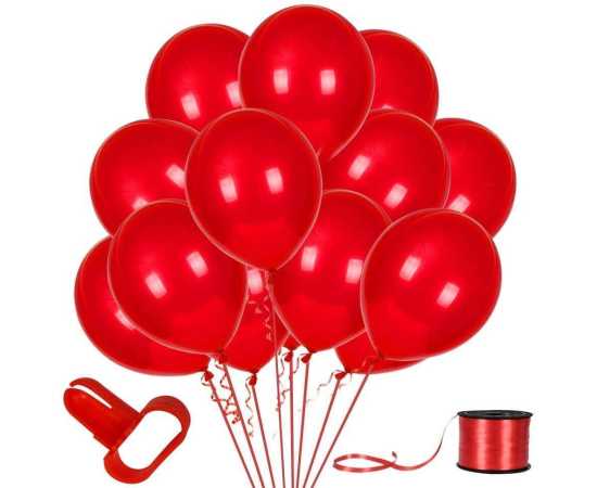 Happy Anniversary Home Decor Red Theme Balloons Set