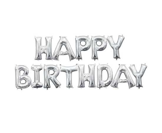 51 PCS Happy Birthday Foil Metallic Balloons Set