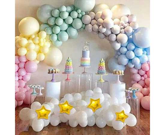 25 PCS Pastel Balloons For Birthday & Party Decoration