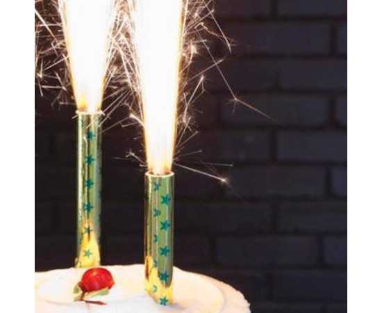 Pack Of 6 Sparkling Candles For Birthday Cake