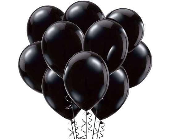 Happy Birthday Black & Golden Theme Balloons PacK